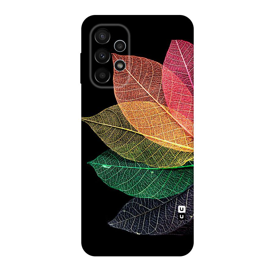 Net Leaf Color Design Original Polycarbonate Back Case for Galaxy A23