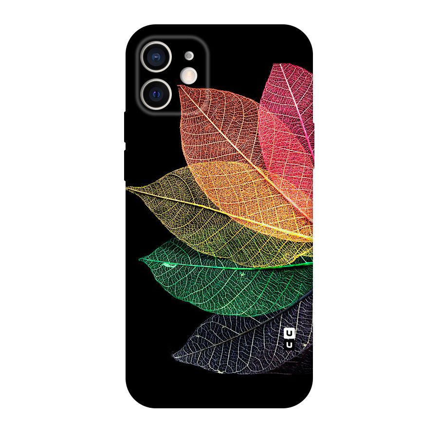 Net Leaf Color Design Original Polycarbonate Back Case for iPhone 12