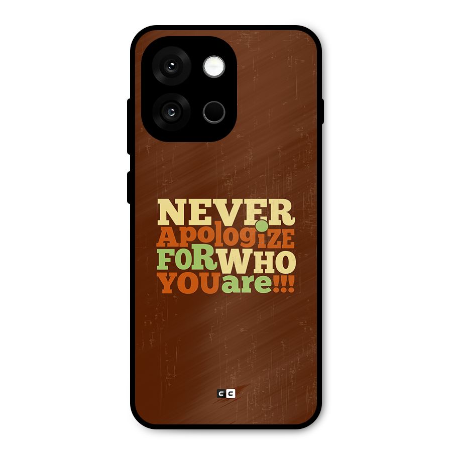 Never Apologize Metal Back Case for OnePlus 13s