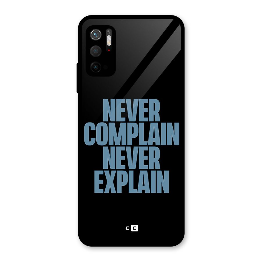 Never Complain Never Explain Metal Back Case for Redmi Note 10T 5G