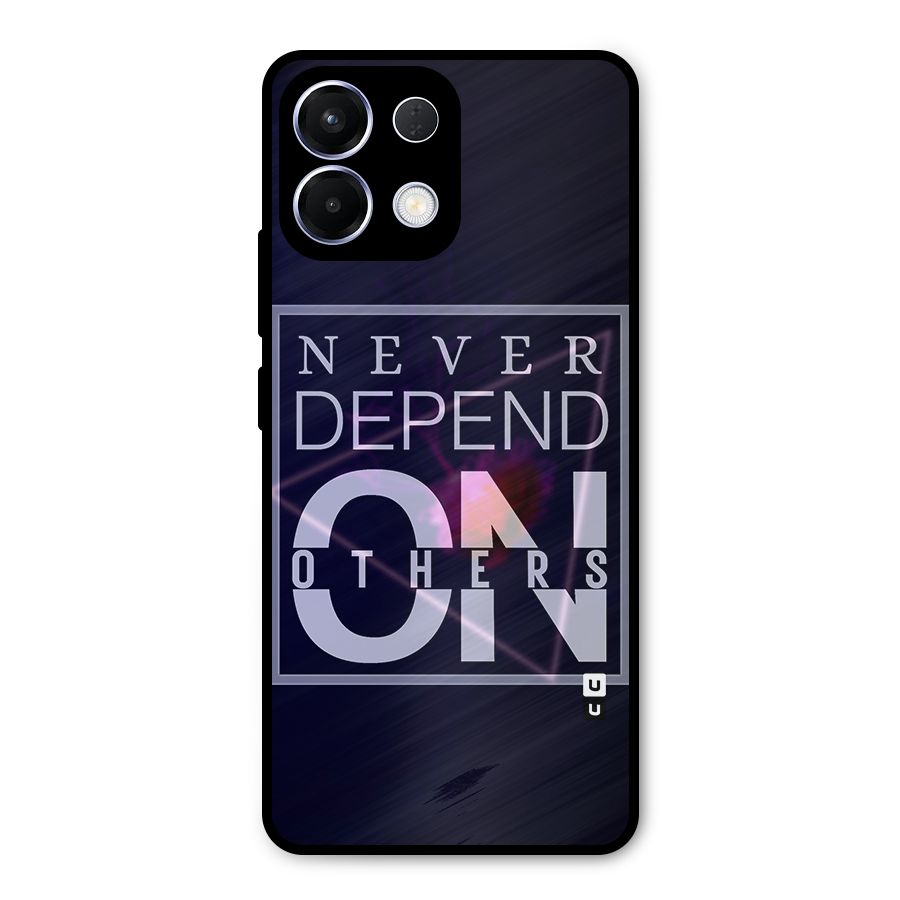 Never Depend On Others Metal Back Case for Oppo K13