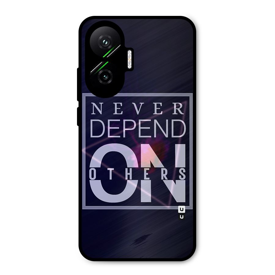 Never Depend On Others Metal Back Case for Poco F7