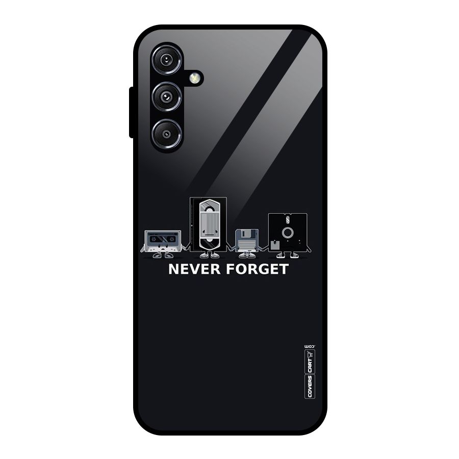 Never Forget Glass Back Case for Galaxy M34 5G