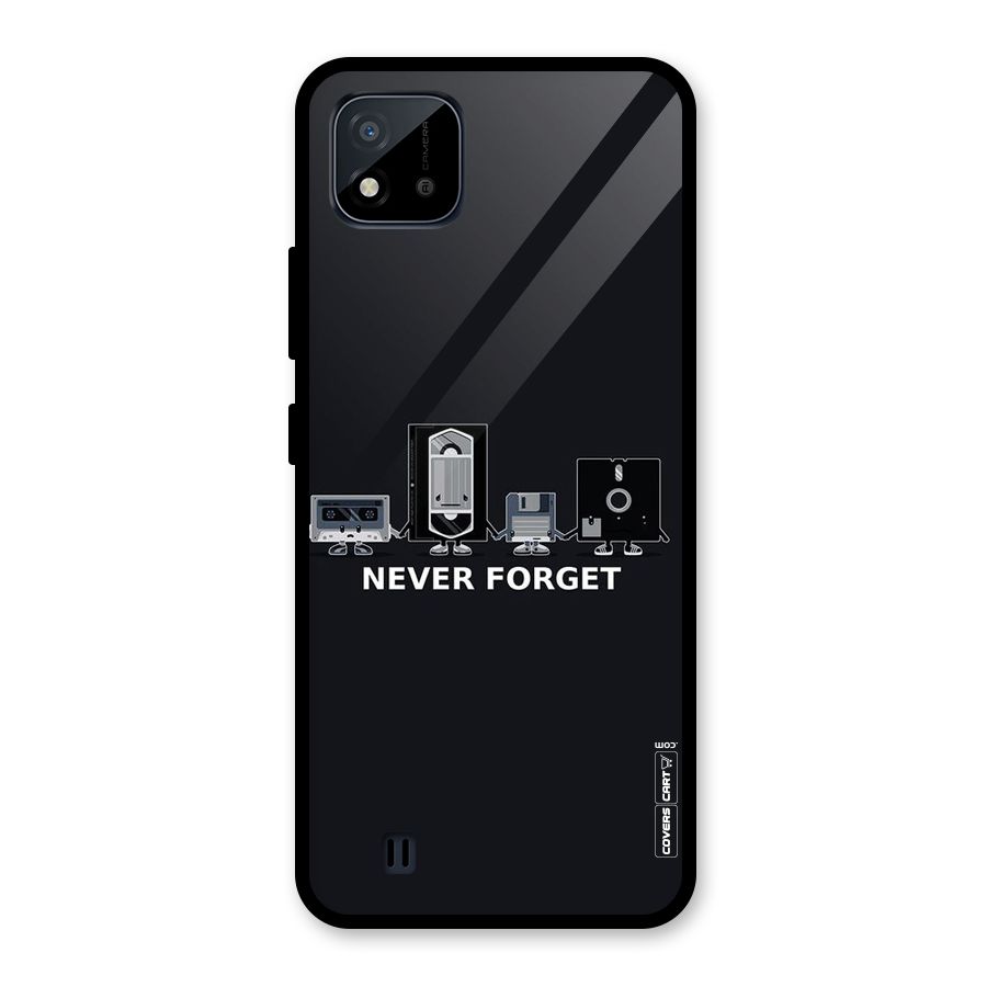 Never Forget Glass Back Case for Realme C11 2021
