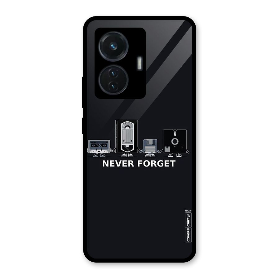 Never Forget Glass Back Case for Vivo T1 44W