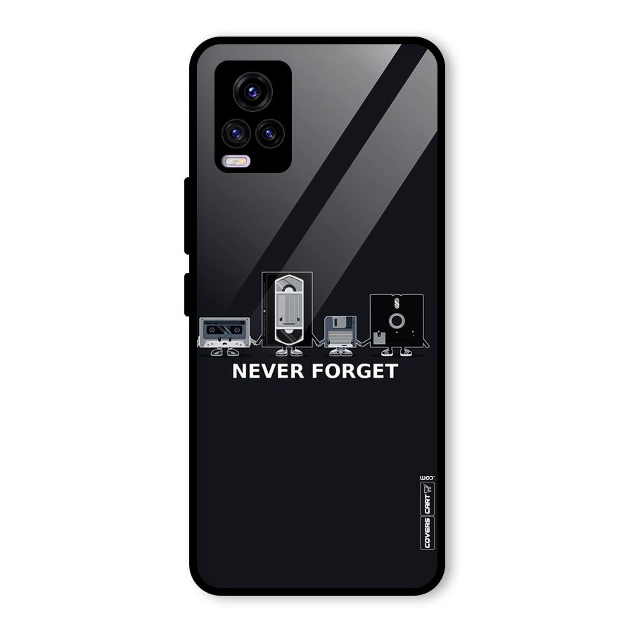 Never Forget Glass Back Case for Vivo V20 2021