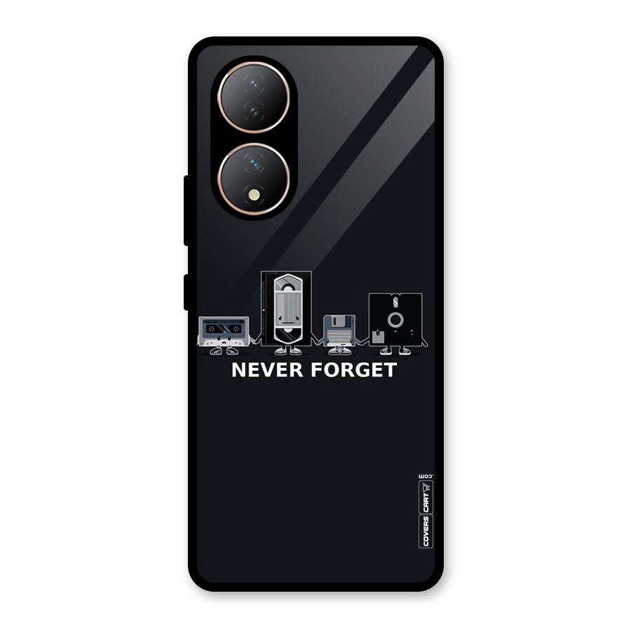 Never Forget Glass Back Case for Vivo Y100A