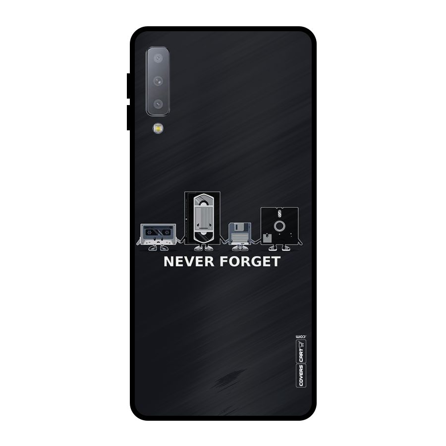 Never Forget Metal Back Case for Galaxy A7 (2018)