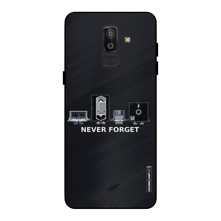 Never Forget Metal Back Case for Galaxy J8