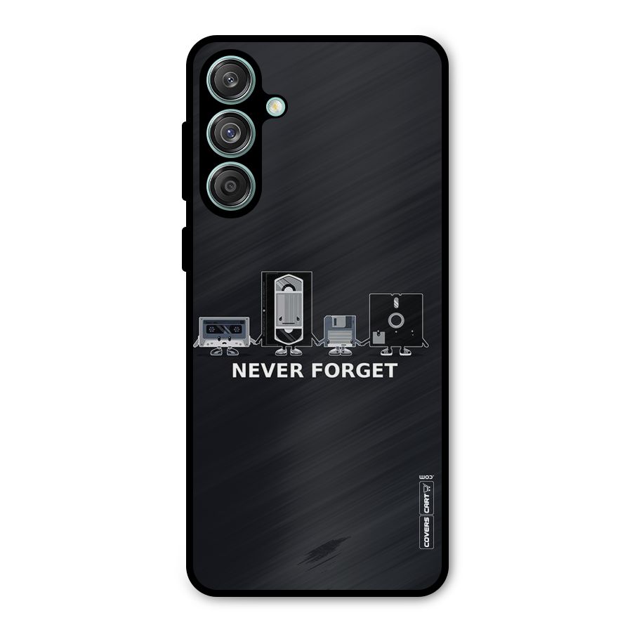 Never Forget Metal Back Case for Galaxy M55 5G