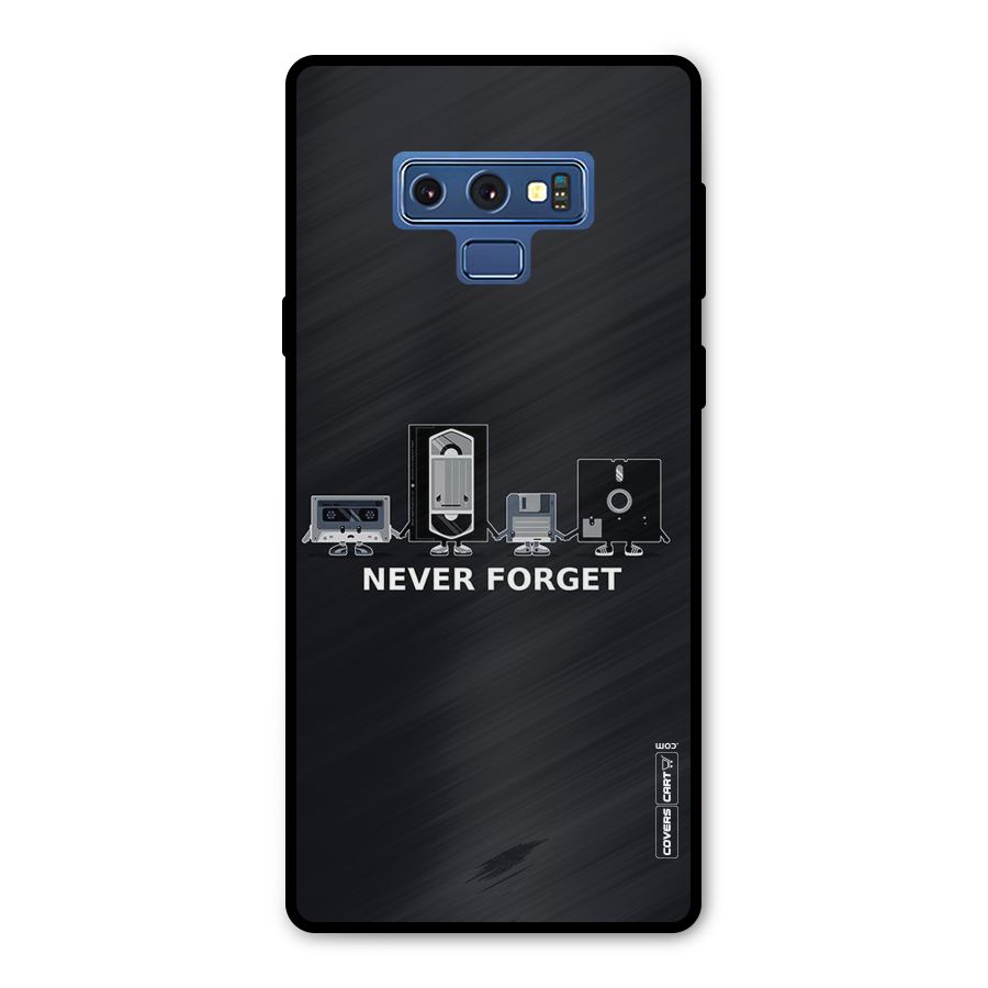 Never Forget Metal Back Case for Galaxy Note 9