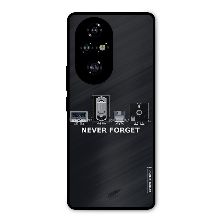 Never Forget Metal Back Case for Honor 200 Pro