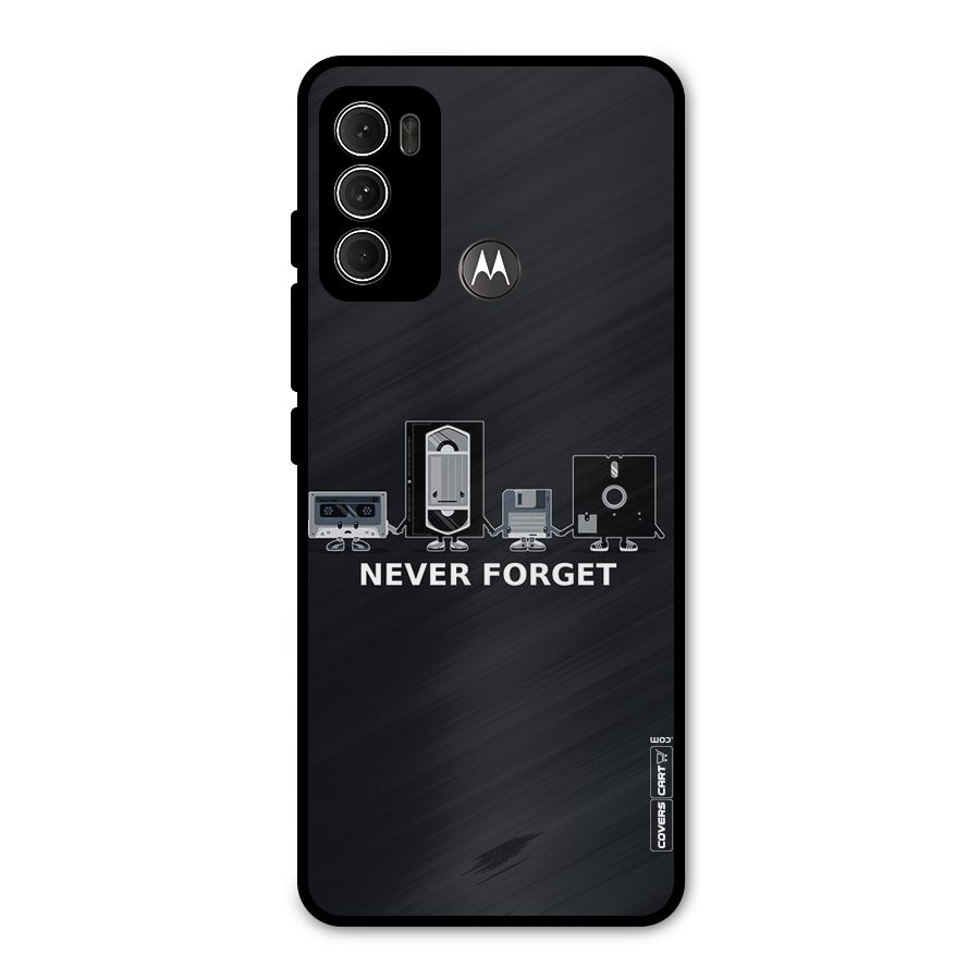Never Forget Metal Back Case for Moto G60