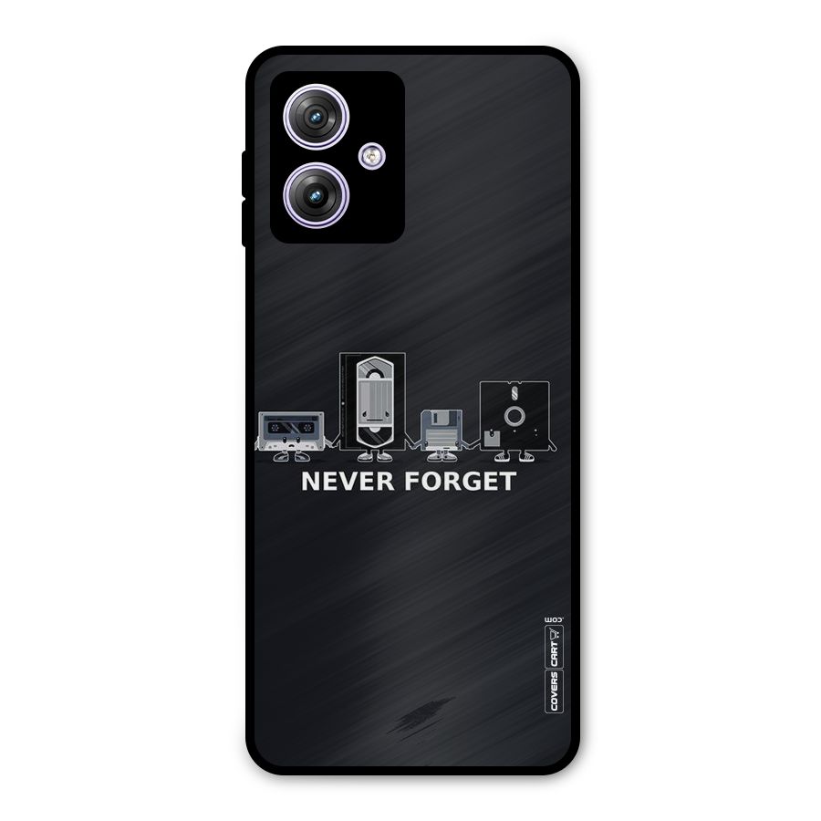 Never Forget Metal Back Case for Moto G64