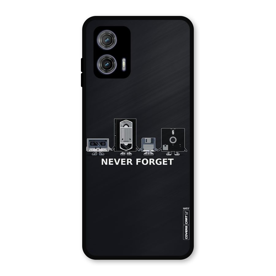 Never Forget Metal Back Case for Moto G73