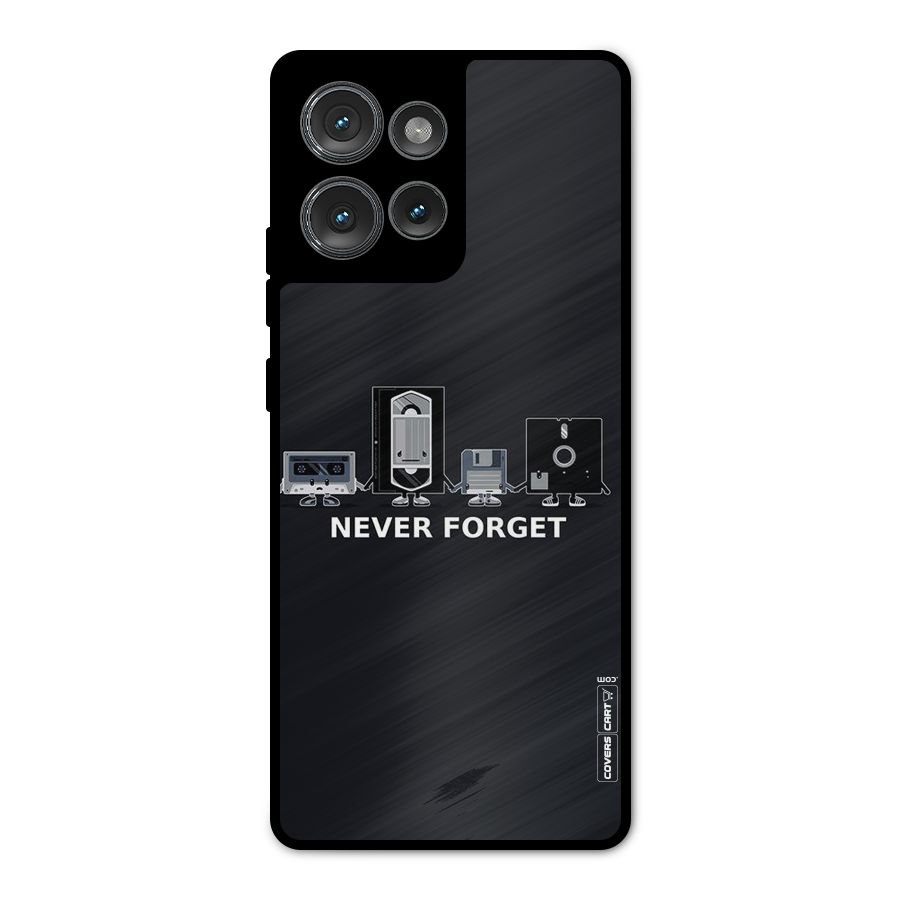 Never Forget Metal Back Case for Motorola Edge 50