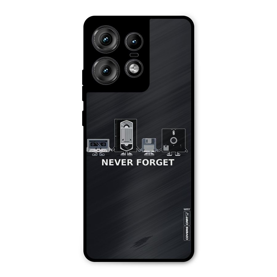 Never Forget Metal Back Case for Motorola Edge 50 Pro