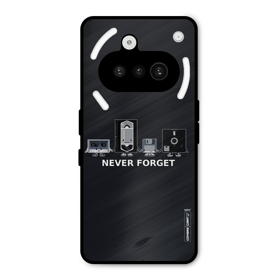 Never Forget Metal Back Case for Nothing Phone 3a