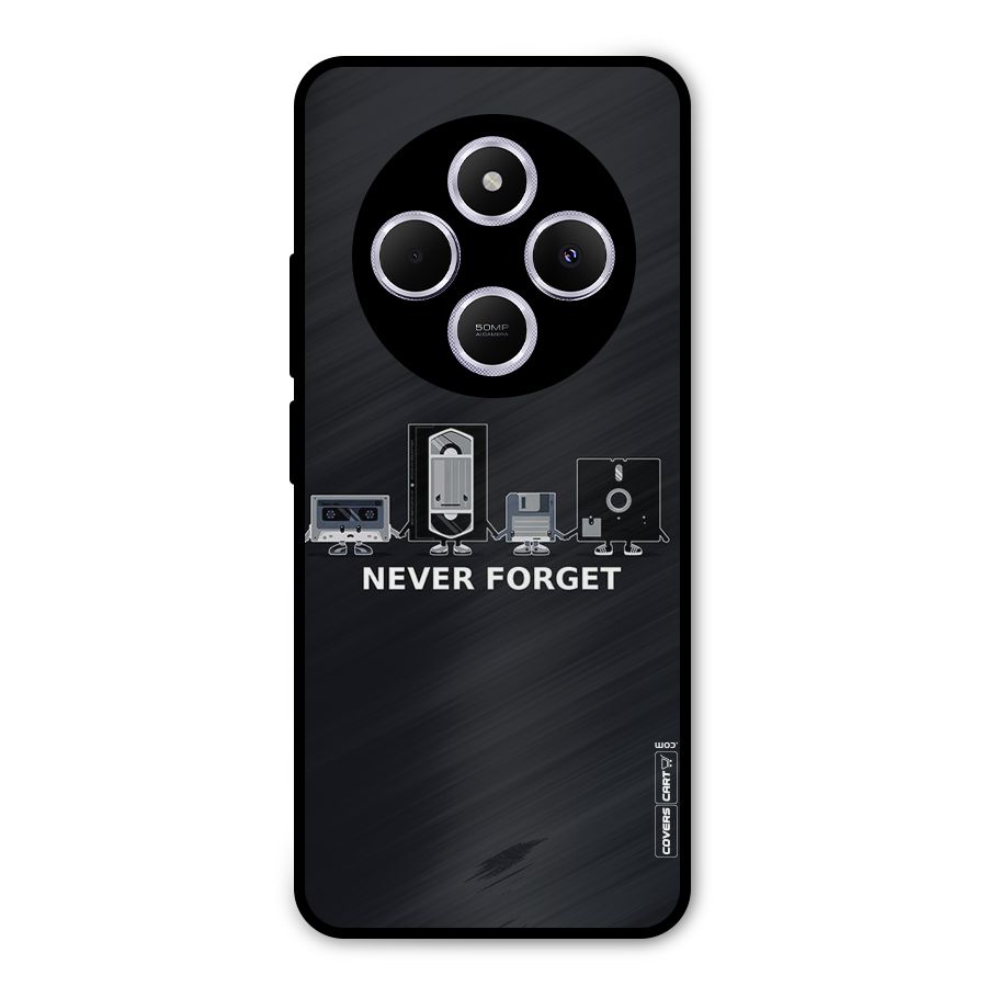 Never Forget Metal Back Case for Poco C75 5G