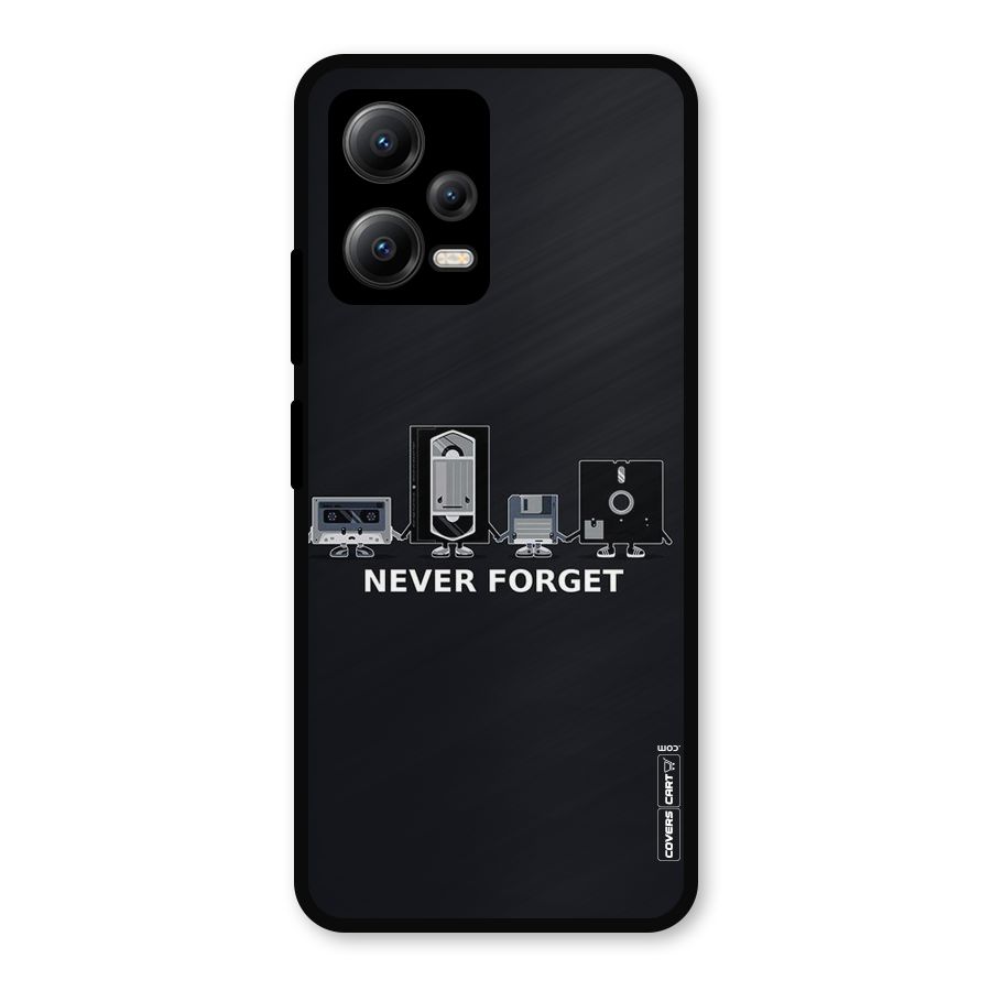 Never Forget Metal Back Case for Redmi Note 12 5G