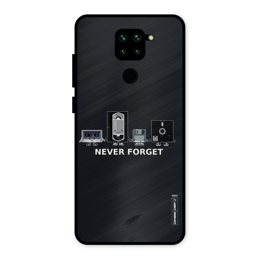 Never Forget Metal Back Case for Redmi Note 9