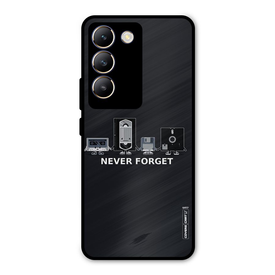Never Forget Metal Back Case for Vivo T3 5G