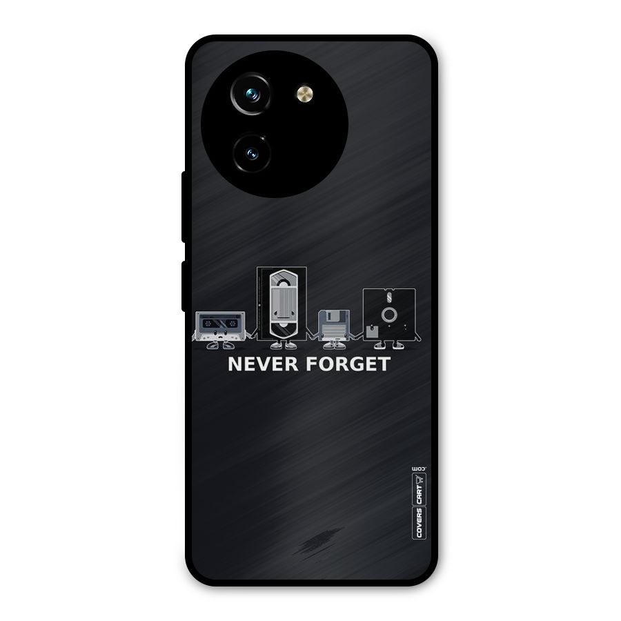 Never Forget Metal Back Case for Vivo T3x