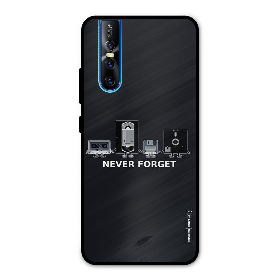 Never Forget Metal Back Case for Vivo V15 Pro