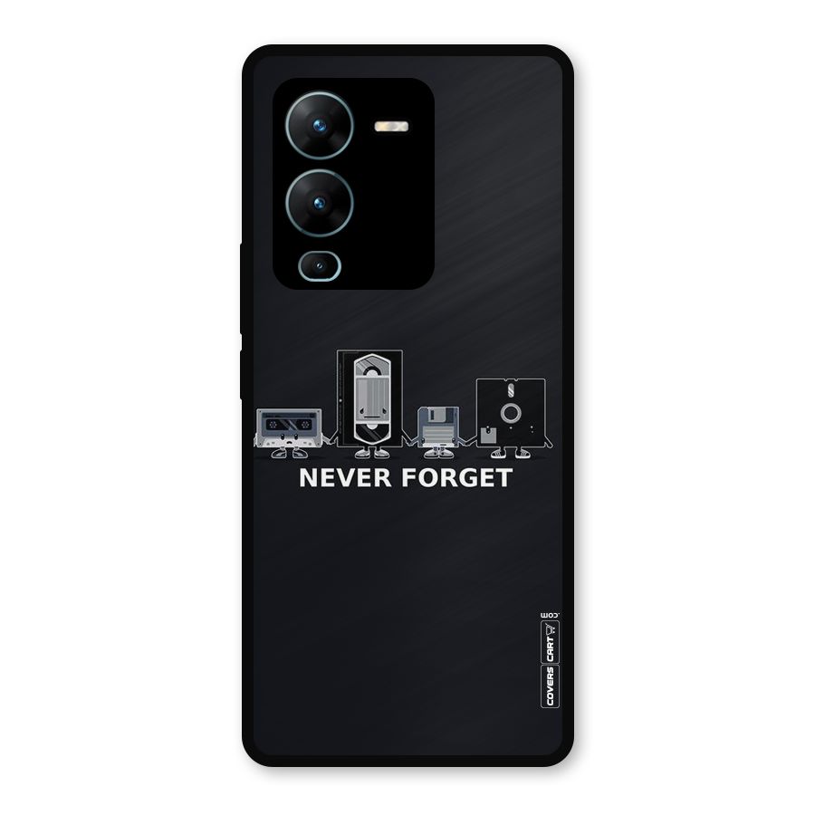 Never Forget Metal Back Case for Vivo V25 Pro