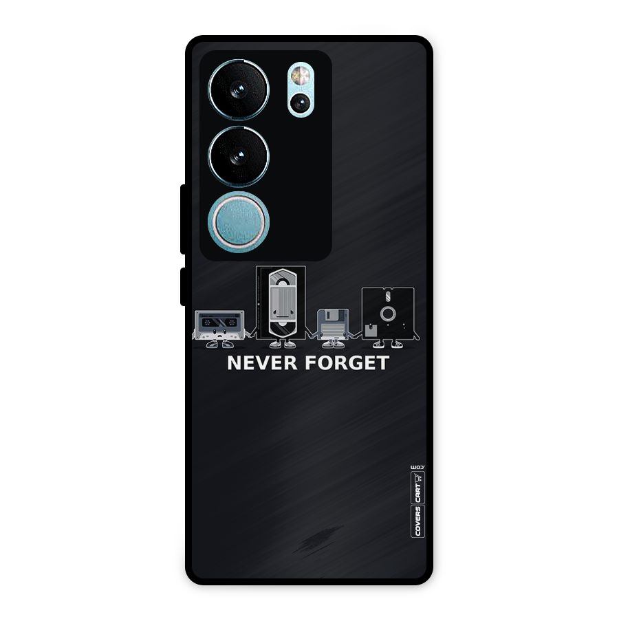 Never Forget Metal Back Case for Vivo V29 Pro