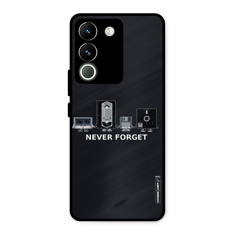 Never Forget Metal Back Case for Vivo Y200