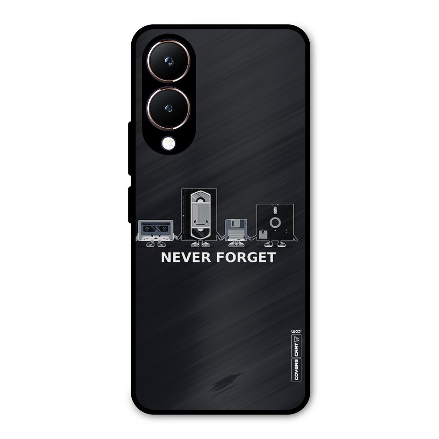 Never Forget Metal Back Case for Vivo Y28