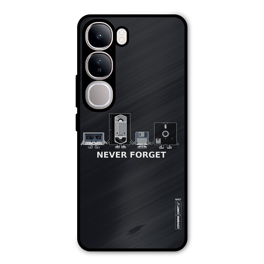Never Forget Metal Back Case for Vivo Y300