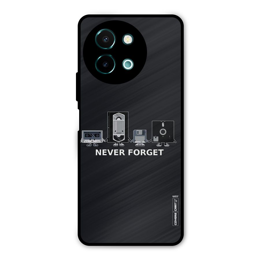 Never Forget Metal Back Case for Vivo Y58