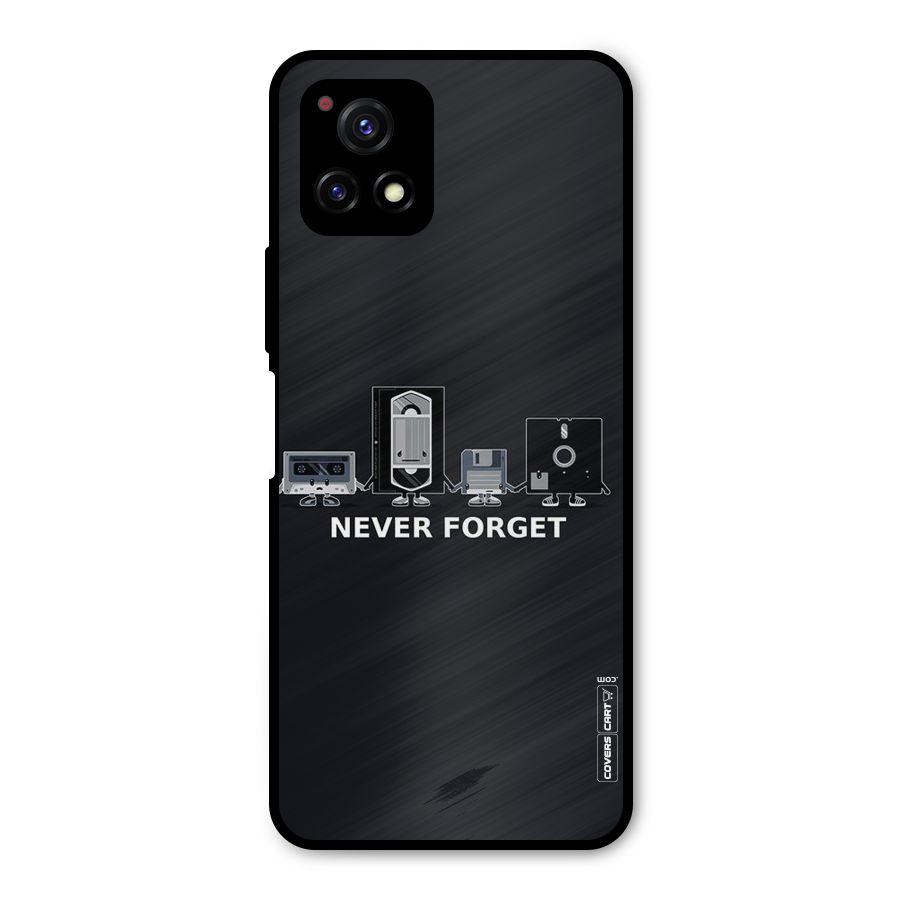 Never Forget Metal Back Case for Vivo Y72 5G