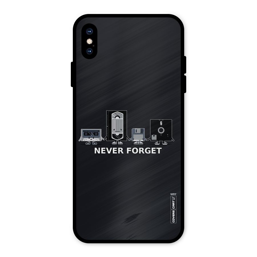 Never Forget Metal Back Case for iPhone XS Max