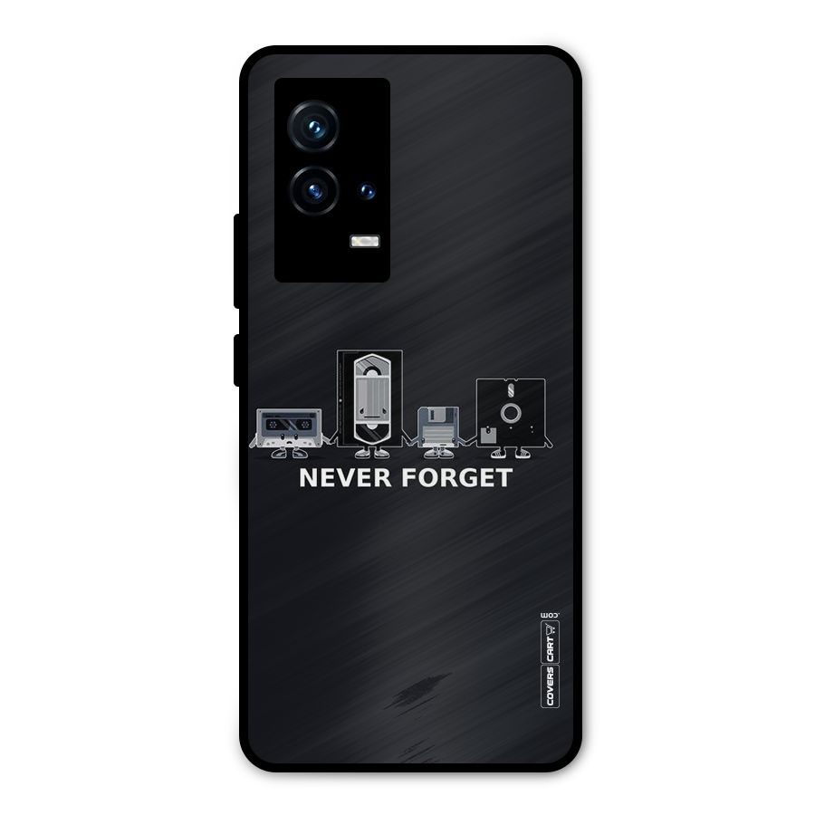 Never Forget Metal Back Case for iQOO 9 5G