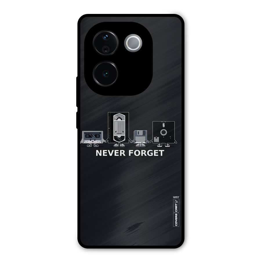 Never Forget Metal Back Case for iQOO Z9s Pro