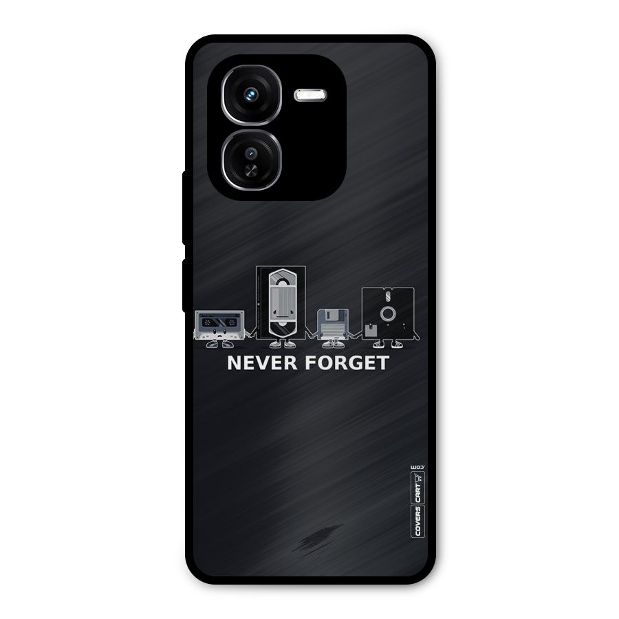 Never Forget Metal Back Case for iQOO Z9x