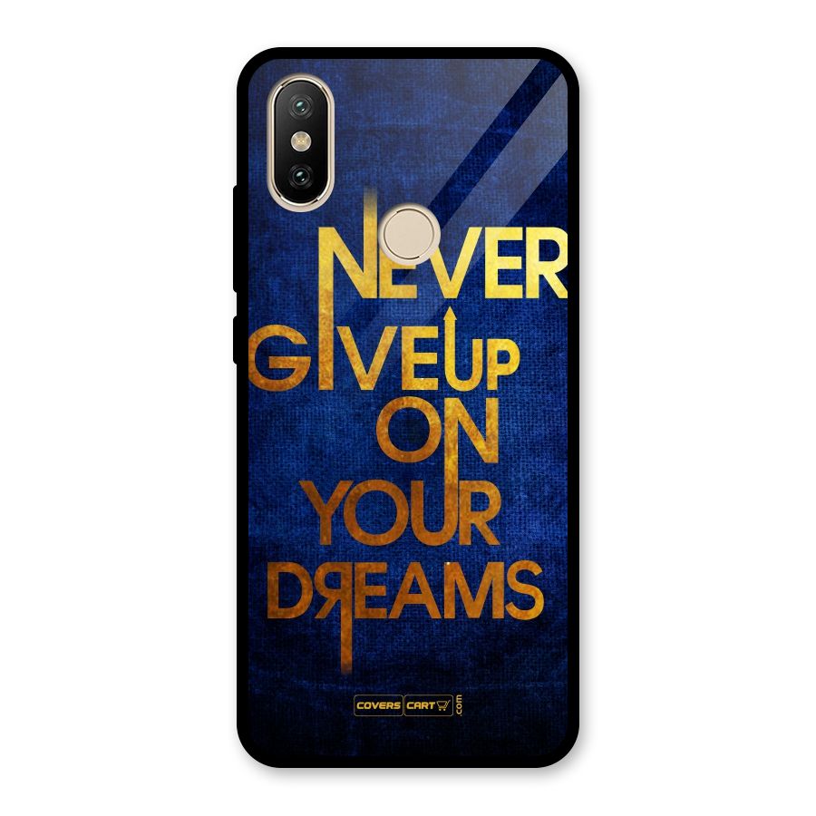 Never Give Up Glass Back Case for Redmi A2