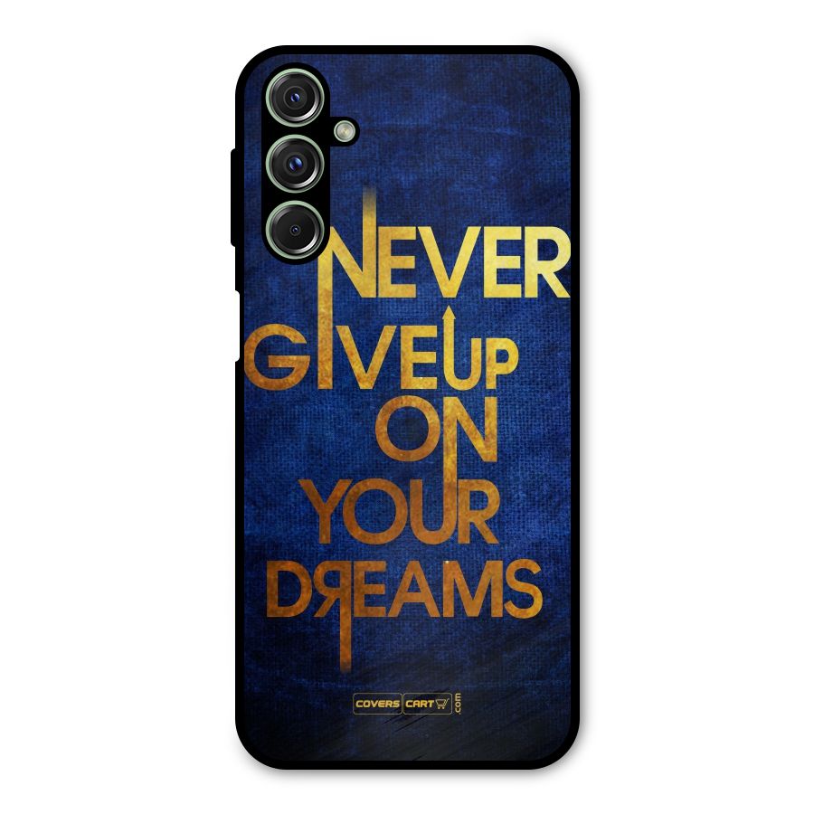 Never Give Up Metal Back Case for Galaxy M34