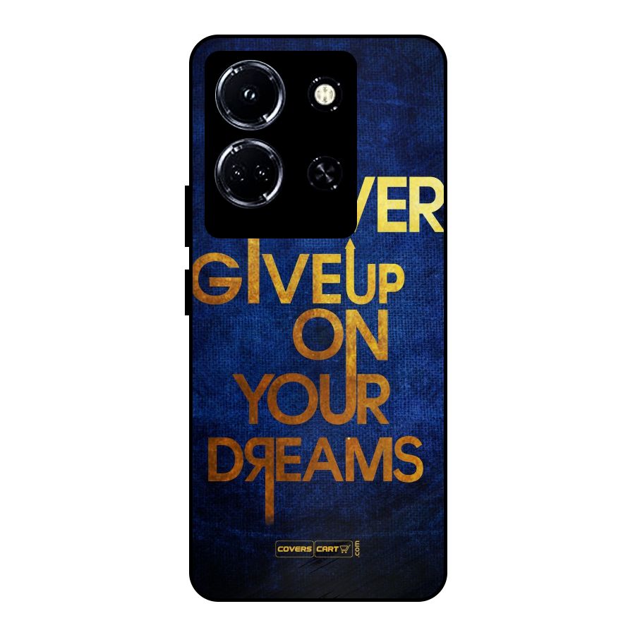 Never Give Up Metal Back Case for Infinix Note 30 5G