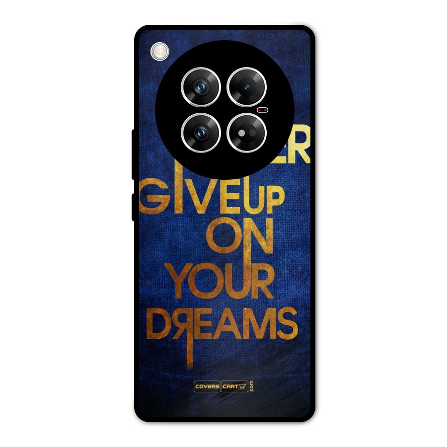 Never Give Up Metal Back Case for Infinix Zero 40 5G