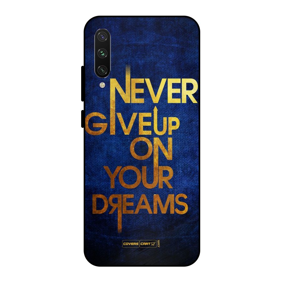 Never Give Up Metal Back Case for Mi A3