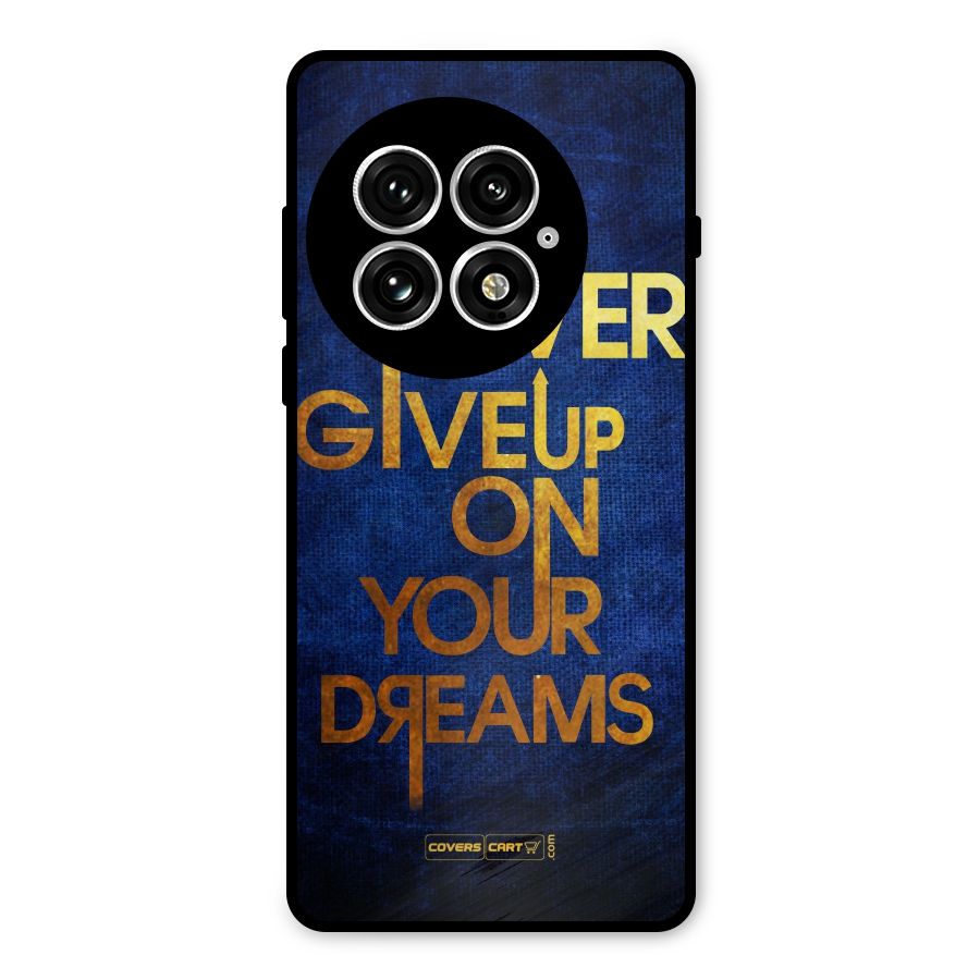 Never Give Up Metal Back Case for OnePlus 13