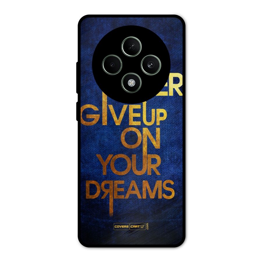 Never Give Up Metal Back Case for Oppo F27