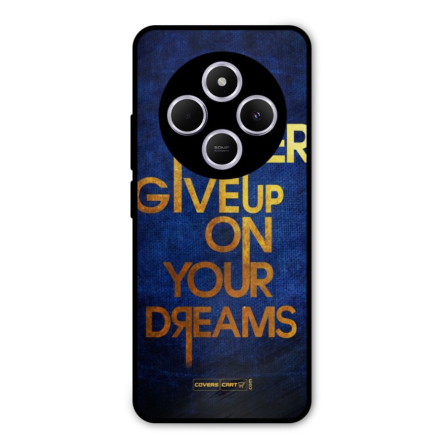 Never Give Up Metal Back Case for Poco C75 5G