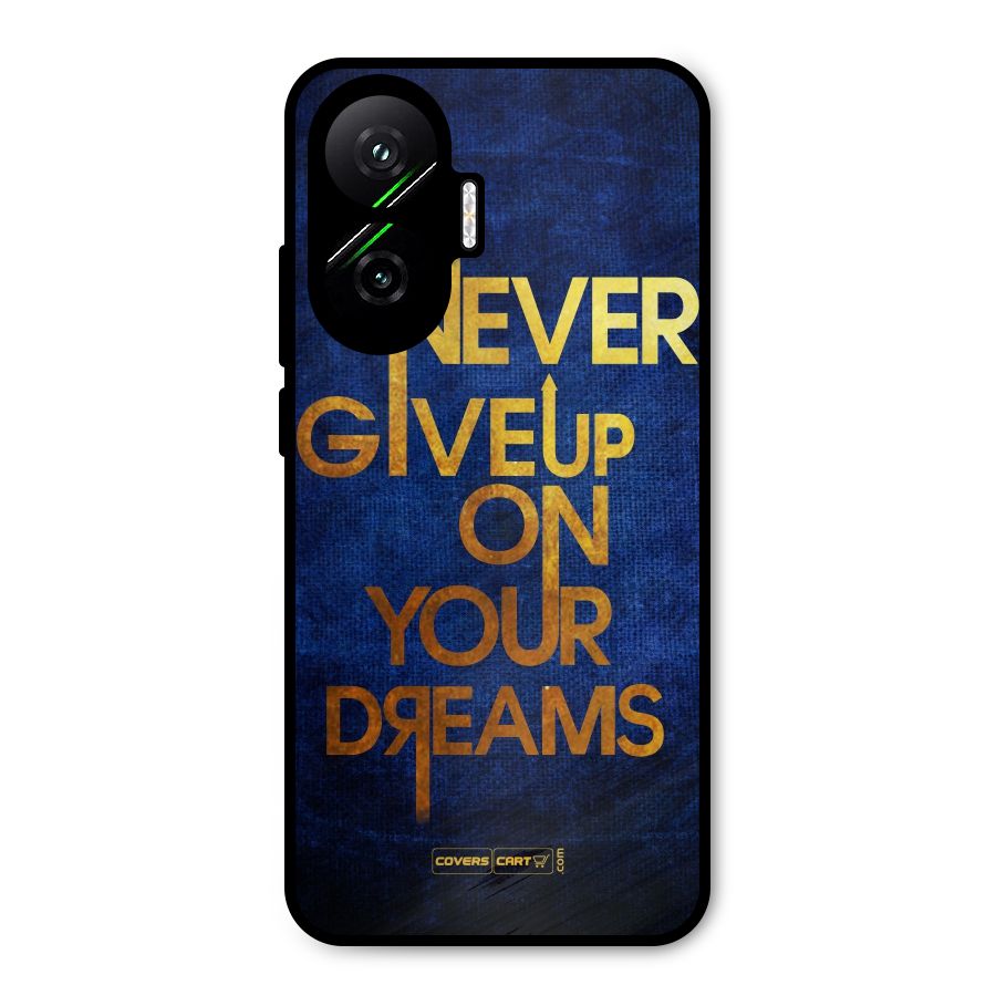 Never Give Up Metal Back Case for Poco F7