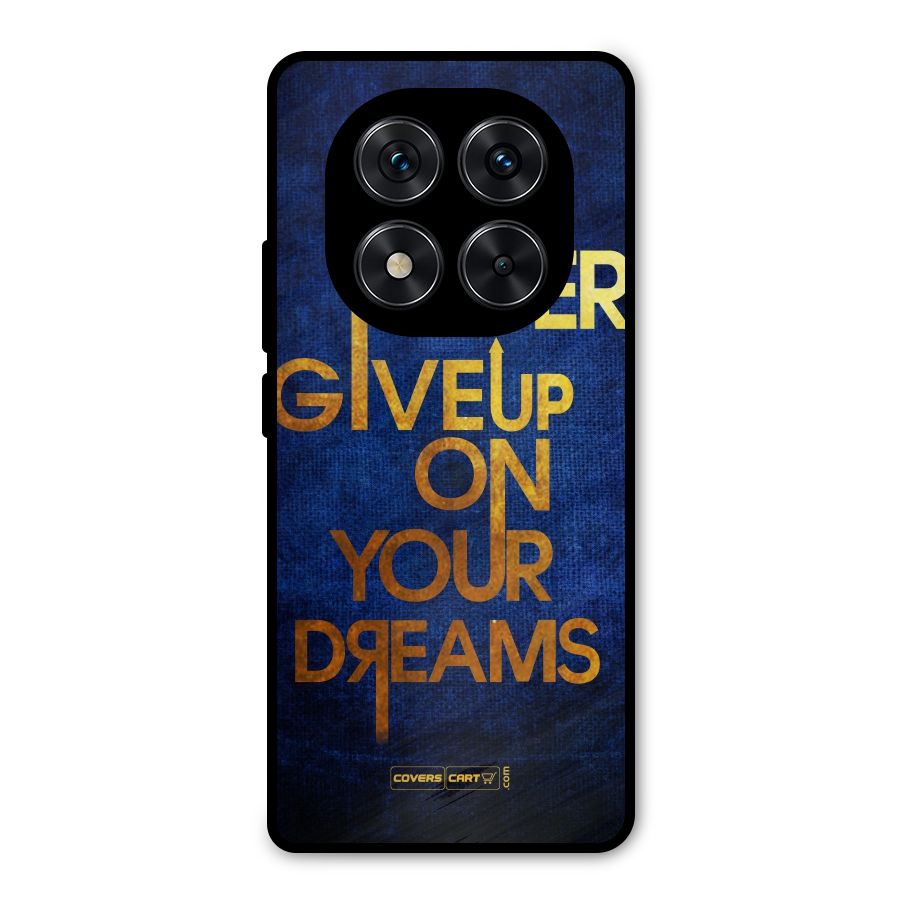 Never Give Up Metal Back Case for Redmi Note 14 Pro 5G