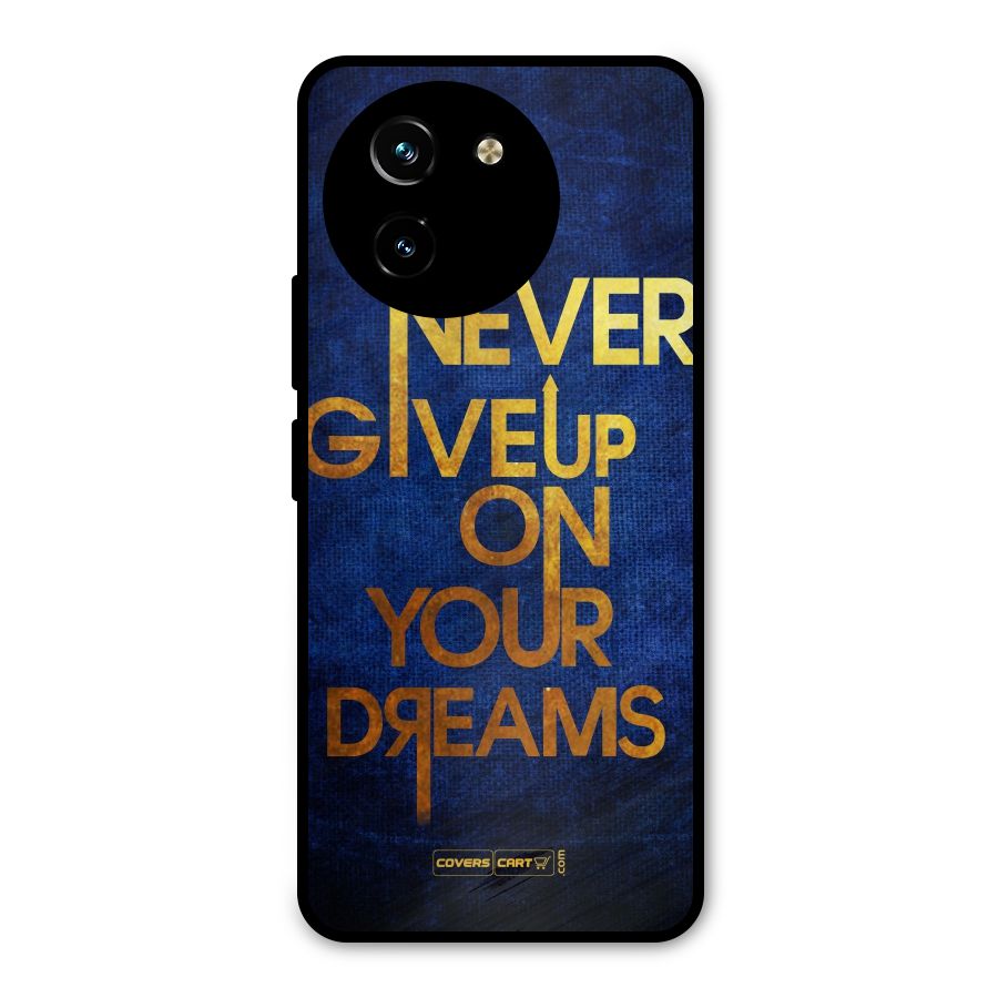Never Give Up Metal Back Case for Vivo T3x